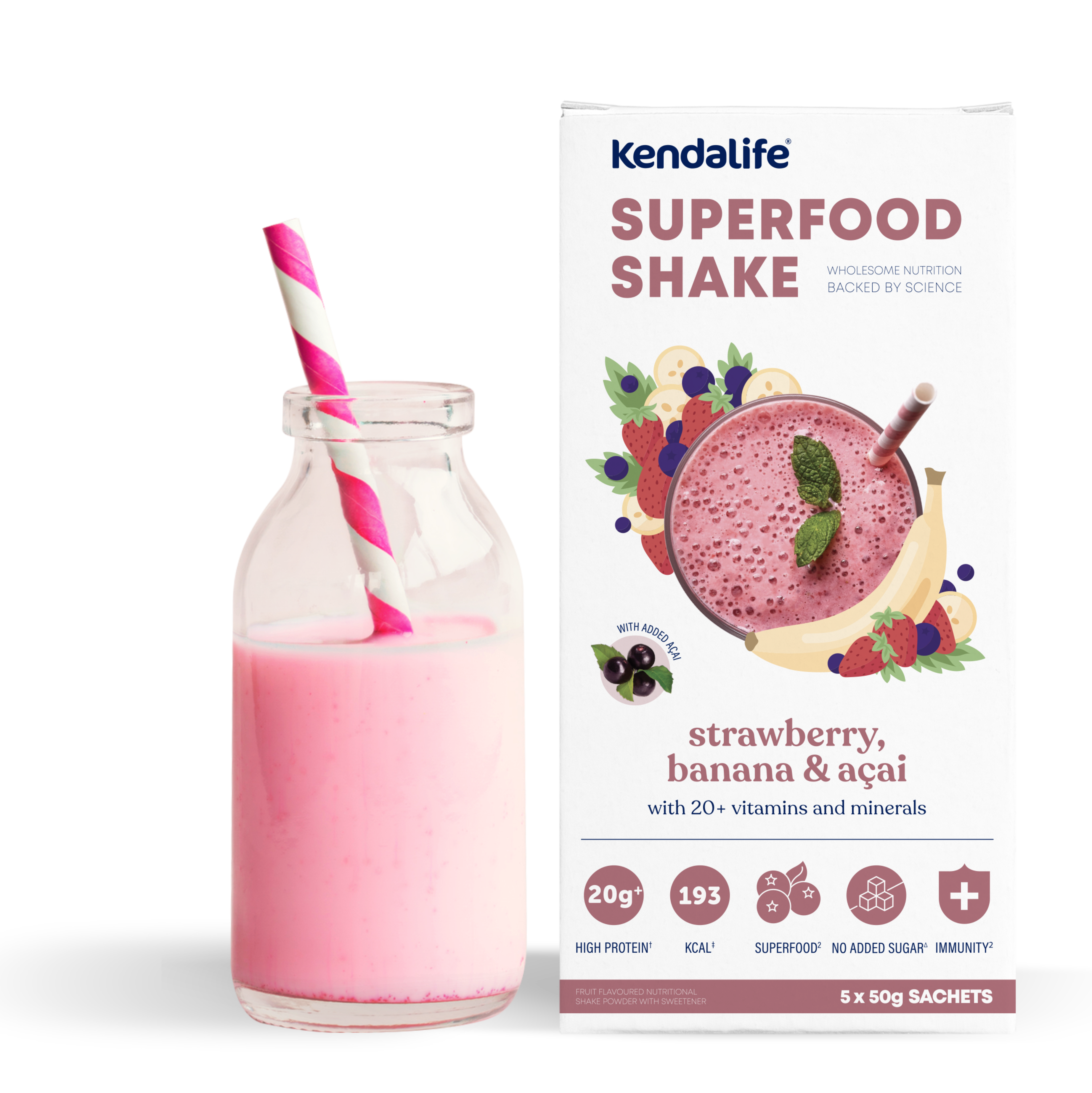 Kendalife Strawberry, Banana & Açai