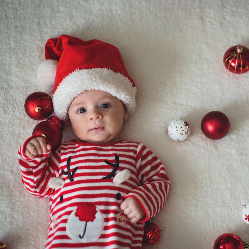 Baby christmas best sale photoshoot outfit