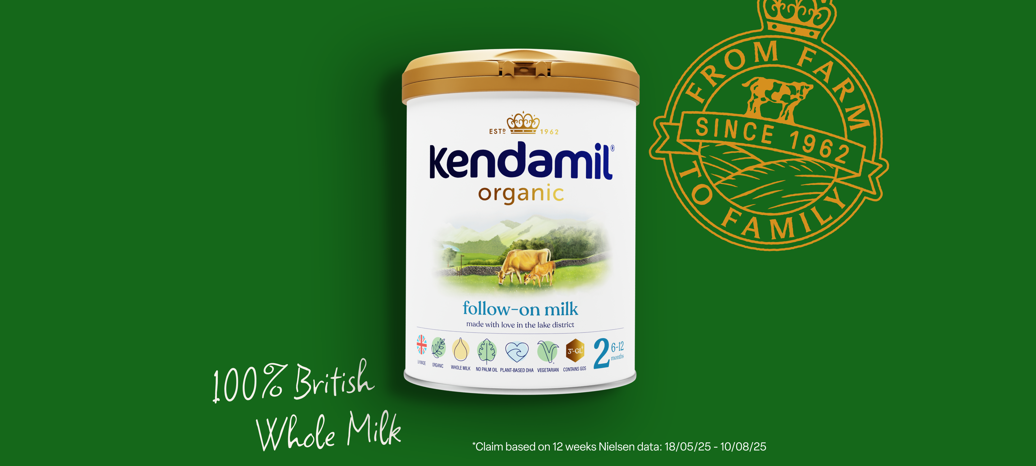 Baby's hand - Kendamil Organic Baby formula collection