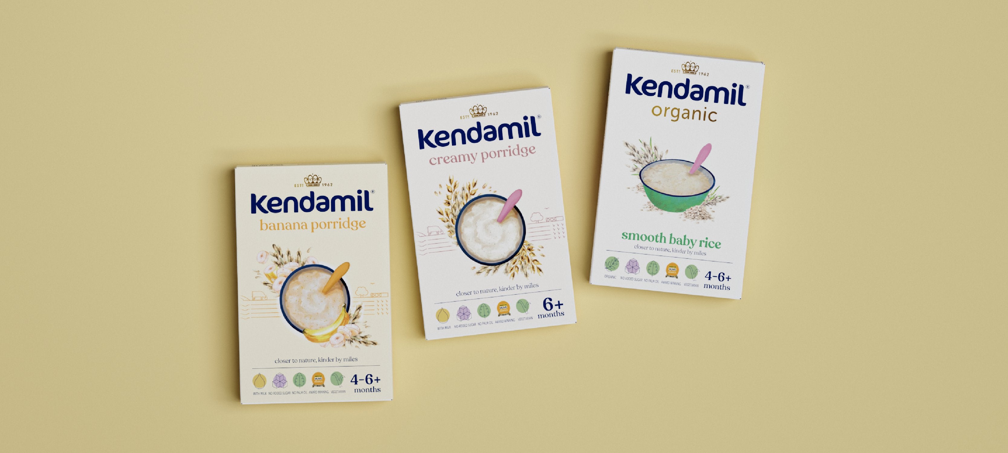 Baby's hand - Kendamil Baby Porridge collection
