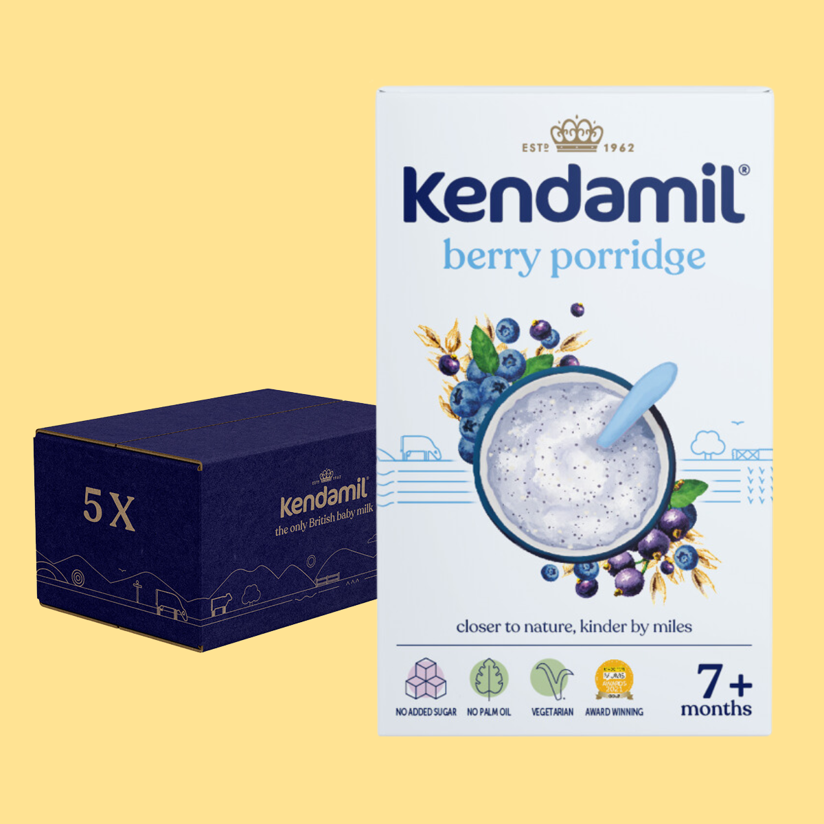 5-Pack Berry Baby Porridge (7+ months)(25 servings)