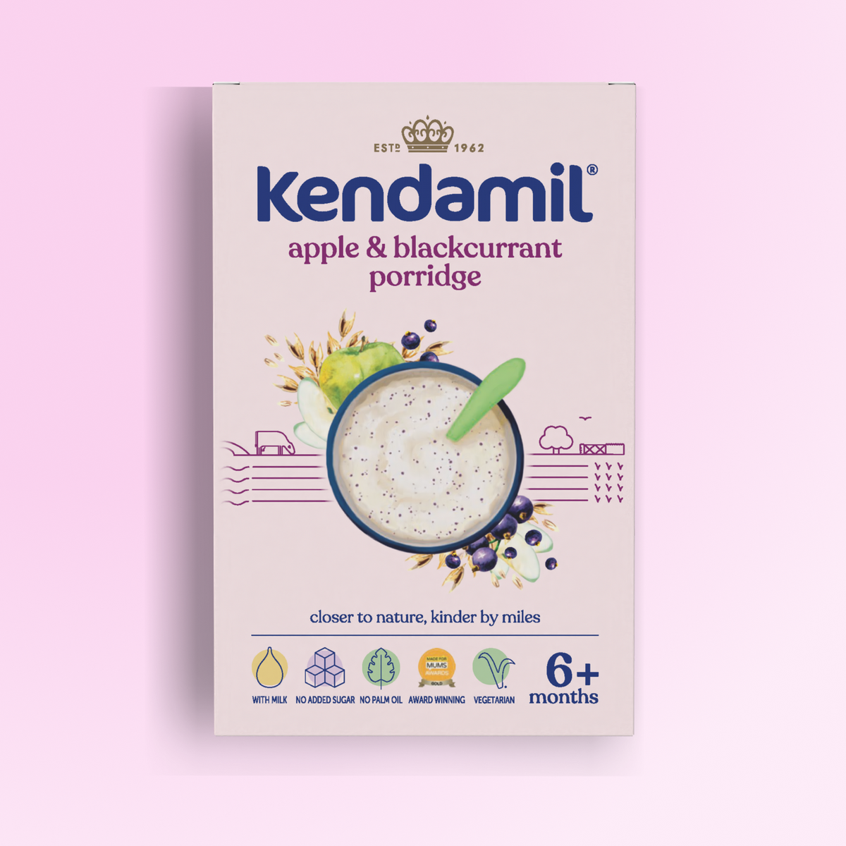7-Pack Apple and Blackcurrant Baby Porridge (6+ months)