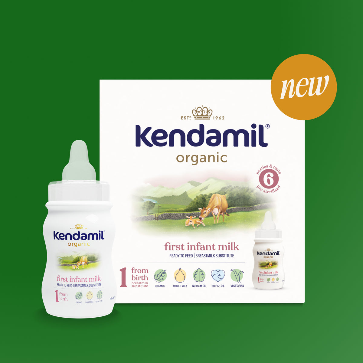 Organic Ready to Feed First 6x70ml Starter Pack