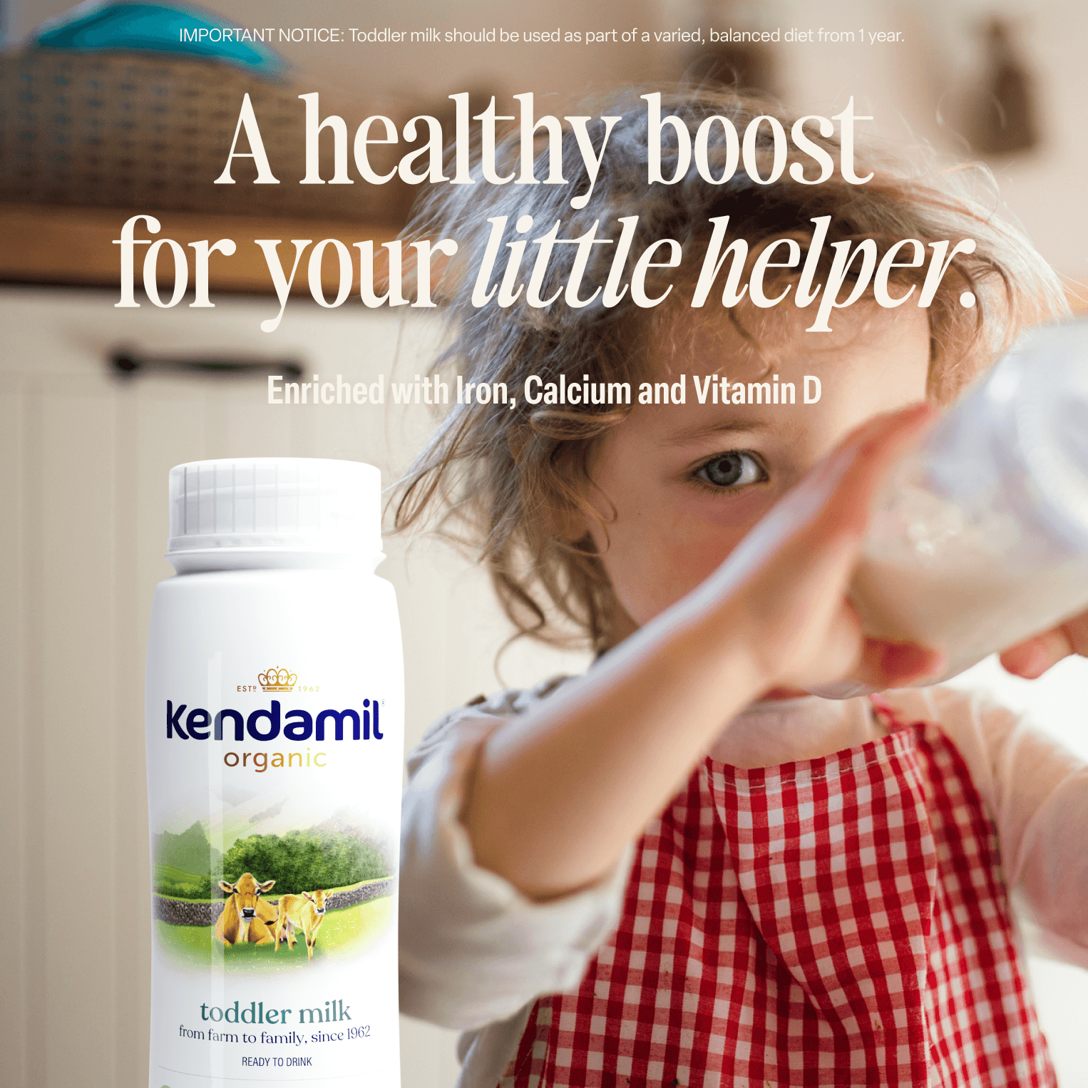 6x200ml Organic Ready to Feed Toddler Milk